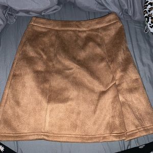 Suede Skirt